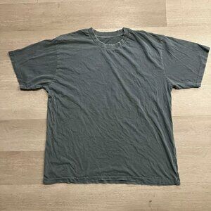 Vintage Single Stitch Distressed Faded Grey/Green Blank Shirt